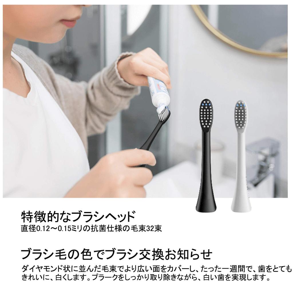 (Authentic) InfinitusValue Smart Tracking Electric Toothbrush Replacement Brush Set, Regular Size, 4-Piece Set, White (IVHB01WBR4)