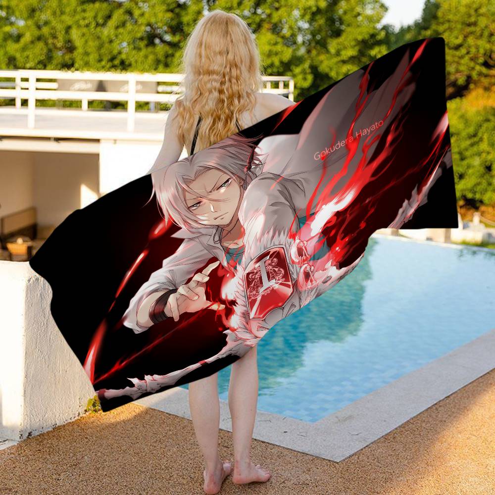 Popular Anime H-Hitman Reborn Beach Towel Colorful Bath Towels For Girl Microfiber Quick Dry Sand Free Beach Spa Gym Pool