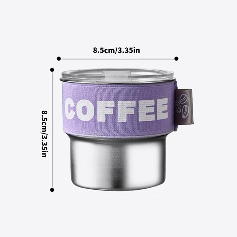 Durable 400ml Double Wall Travel Tumblers Durable Stainless Steel 400ml Thermal Cup for Coffee and Outdoors Adventure