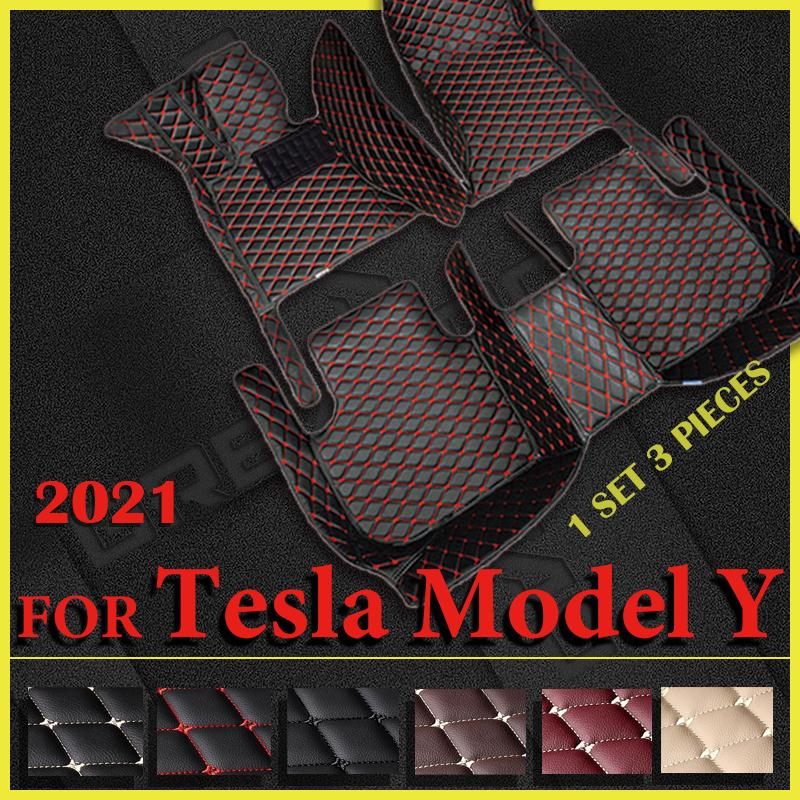 

Автомобильные коврики для Tesla Model Y на заказ, автоматические подушечки для ног, автомобильный ковер, интерьер