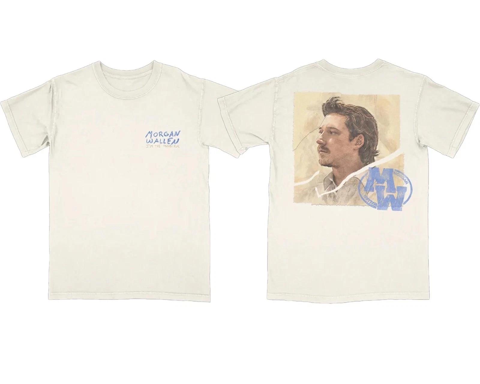 Morgan 1Wallen Im The Problem Album Cover Tour Merch 2025 Natural T-shirt S-5XL M