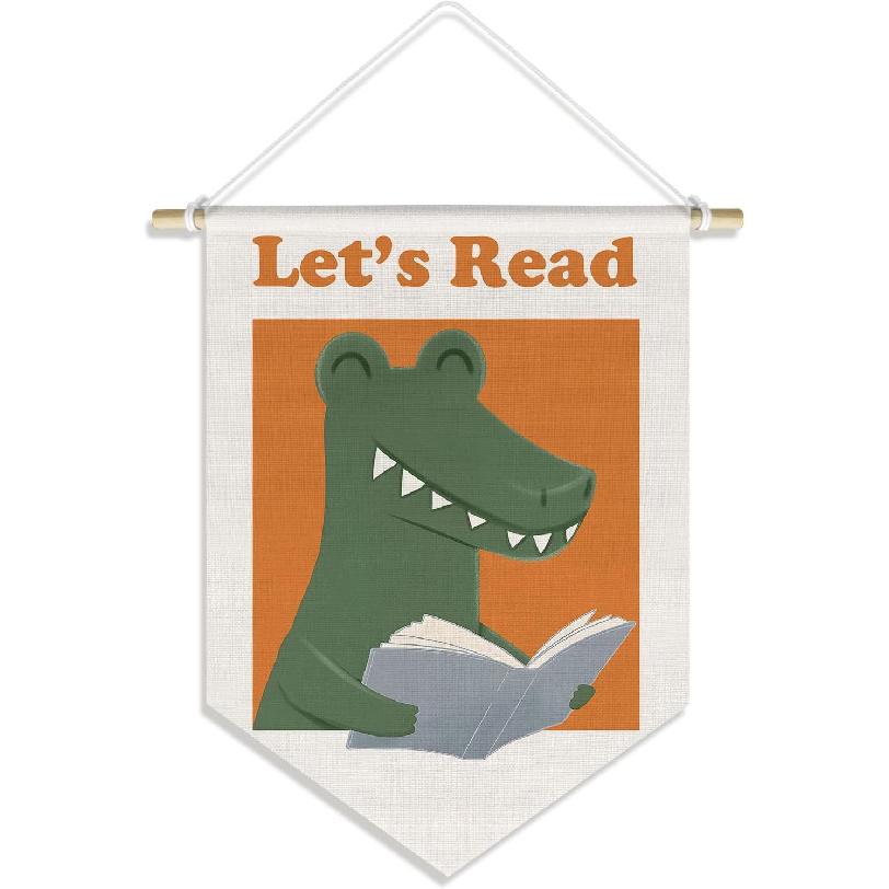 How Lucky Are We Banner Pennant Wall Art Decor Hanging for Kids Boys Room Nursery Playroom Decor, Cute Play Room Decorations, 15x11in