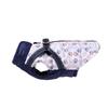 Dog Clothes with Harness for Small Medium Dogs Cats Autumn Winter Warm Reflective Puppy Vest Jacket Paw Printed Pet Coat Outfits