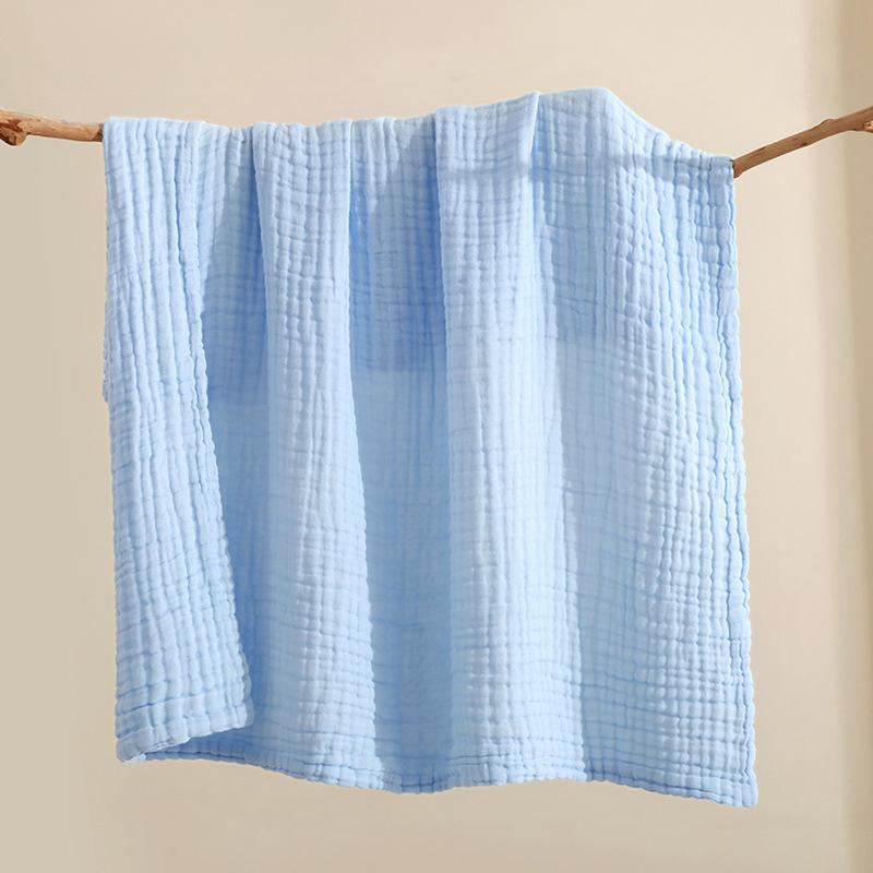 Six Layer Plain Gauze Bath Towel Newborn Bubble Cotton Swaddle Blanket Baby Autumn Winter Swaddle Quilt