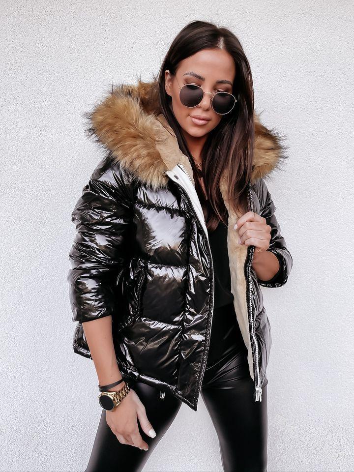 European and American winter hooded loose medium and long cotton clothes solid color fashionable warm zipper cotton clothes