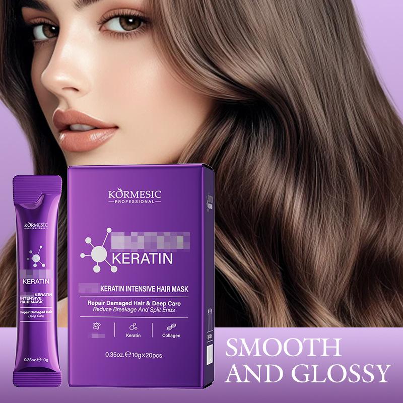 Botox Keratin Intensive Hair Mask for Repairing Damaged Hair - Reduces Breakage and Split Ends, Deeply Moisturizes for Soft, Shiny Hair