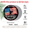 2D Flat 1pc, 8x8 in, I Am A Veteran Themed Circular Aluminum Metal Sign, with Signage for Walls, Rooms, Gardens, Courtyards, Bedrooms, Offices, Home