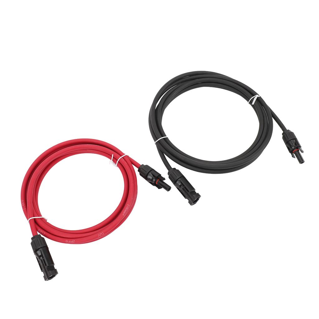 10ft 10AWG Solar Panel Extension Cable with Female Male Connector Universal for Camper Truck Off Road Vehicle Red and