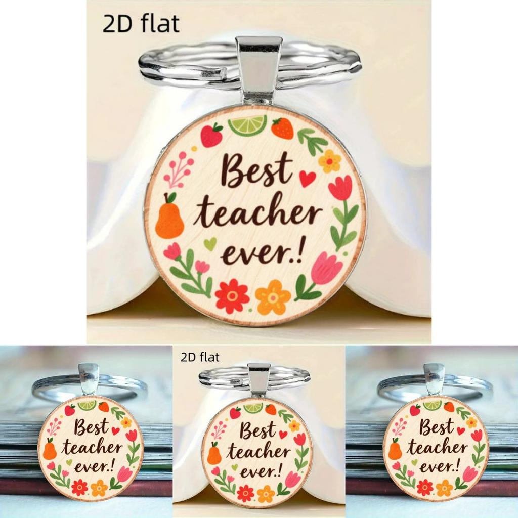 Meilleur Enseignant de Tous les Temps Porte-clés Lettre Décoration Pendentif Pour Cadeau