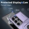 For Samsung Galaxy S23 Ultra Case Magnetic Scratch-proof PC+TPU Phone Cover with Rotary Kickstand