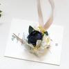 Umělé hedvábné květy růže Ženich Boutonniere Ženy Muž Špendlík Oblek Živůtek Svatba Knoflíková dírka Svatba Zápěstí Květina Party Dekor
