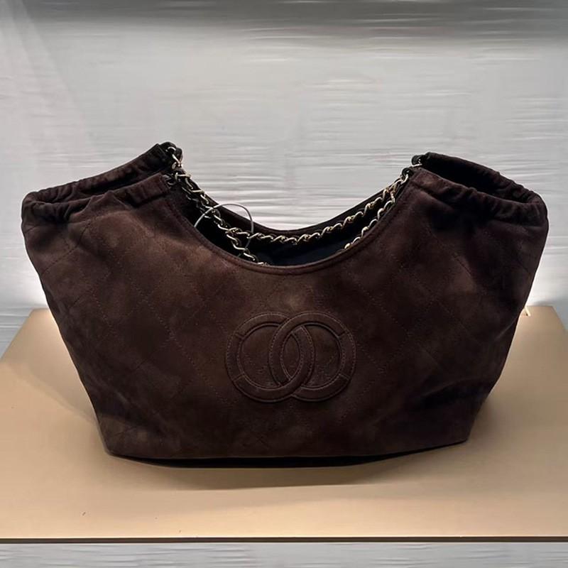 Frosted Shoulder Bag Quilted Tote Large