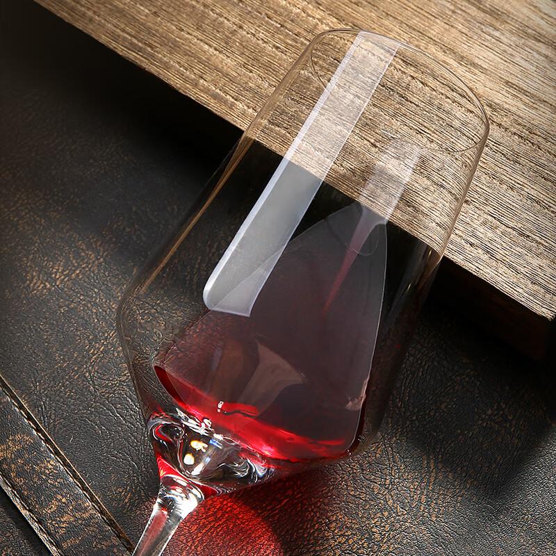 LANGNA Lead-Free Crystal Burgundy Red Wine Glasses