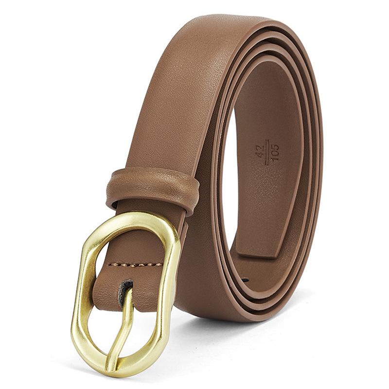 

Новый ремень ветеринарный кожаный костюм брюки простая пряжка универсальные джинсы женский ремень коровья кожа декоративные ремни для женщин 105cm