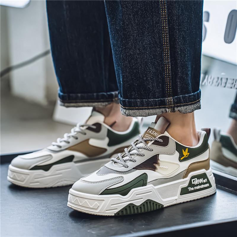 

Мужская спортивная обувь, повседневные кроссовки в уличном стиле, студенческие кроссовки оверсайз, черная обувь для скейтборда EU: 46 белый