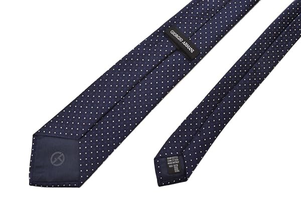 Giorgio Armani Necktie Dot Pattern Silk Necktie Sword Width ega24s013 00036 NIGHT BLUE [Giorgio Armani] Men's (Size 8cm) 4R920-00036