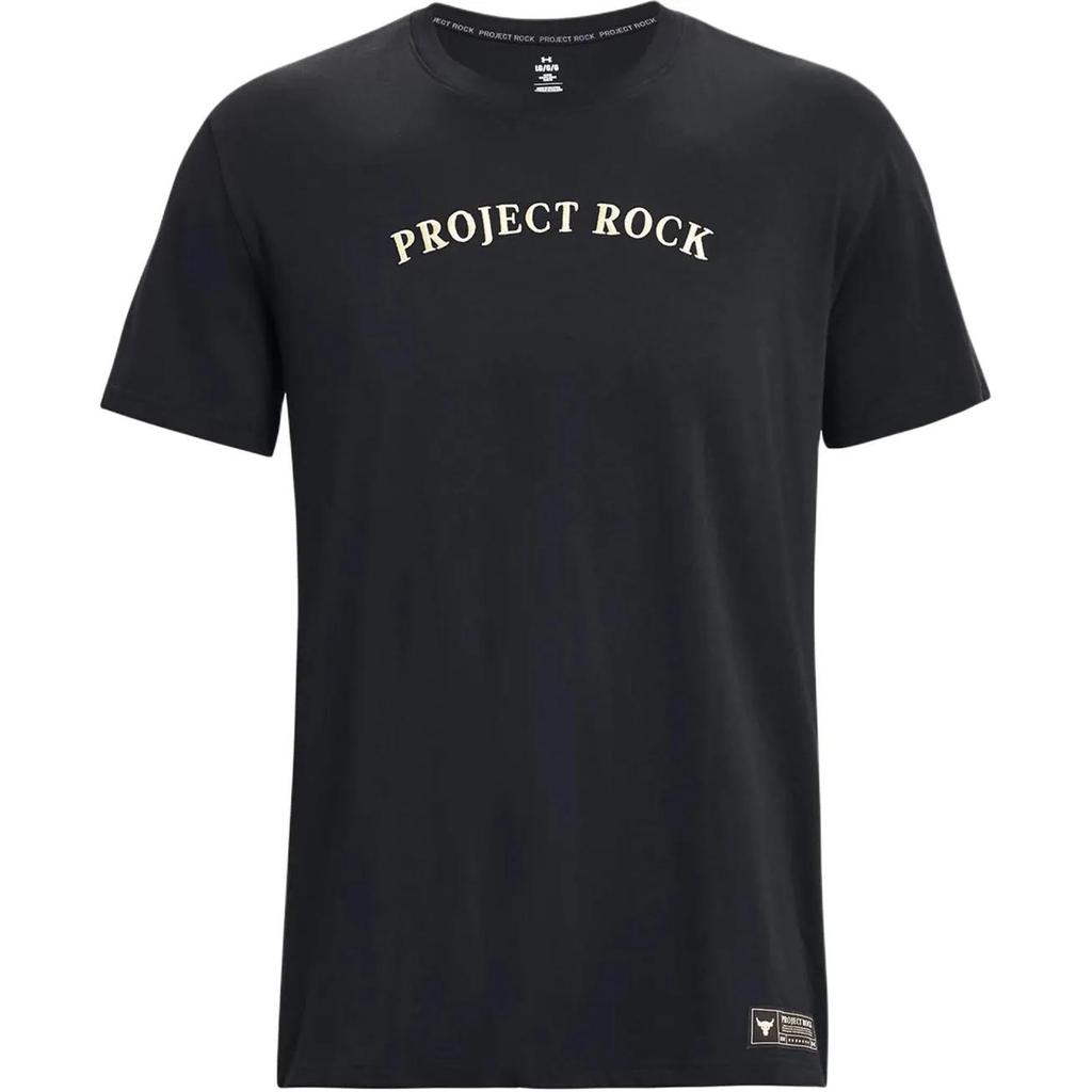 Under Armour Project Rock T Shirt Men's Black (Unisex) T-Shirts 1379749 001