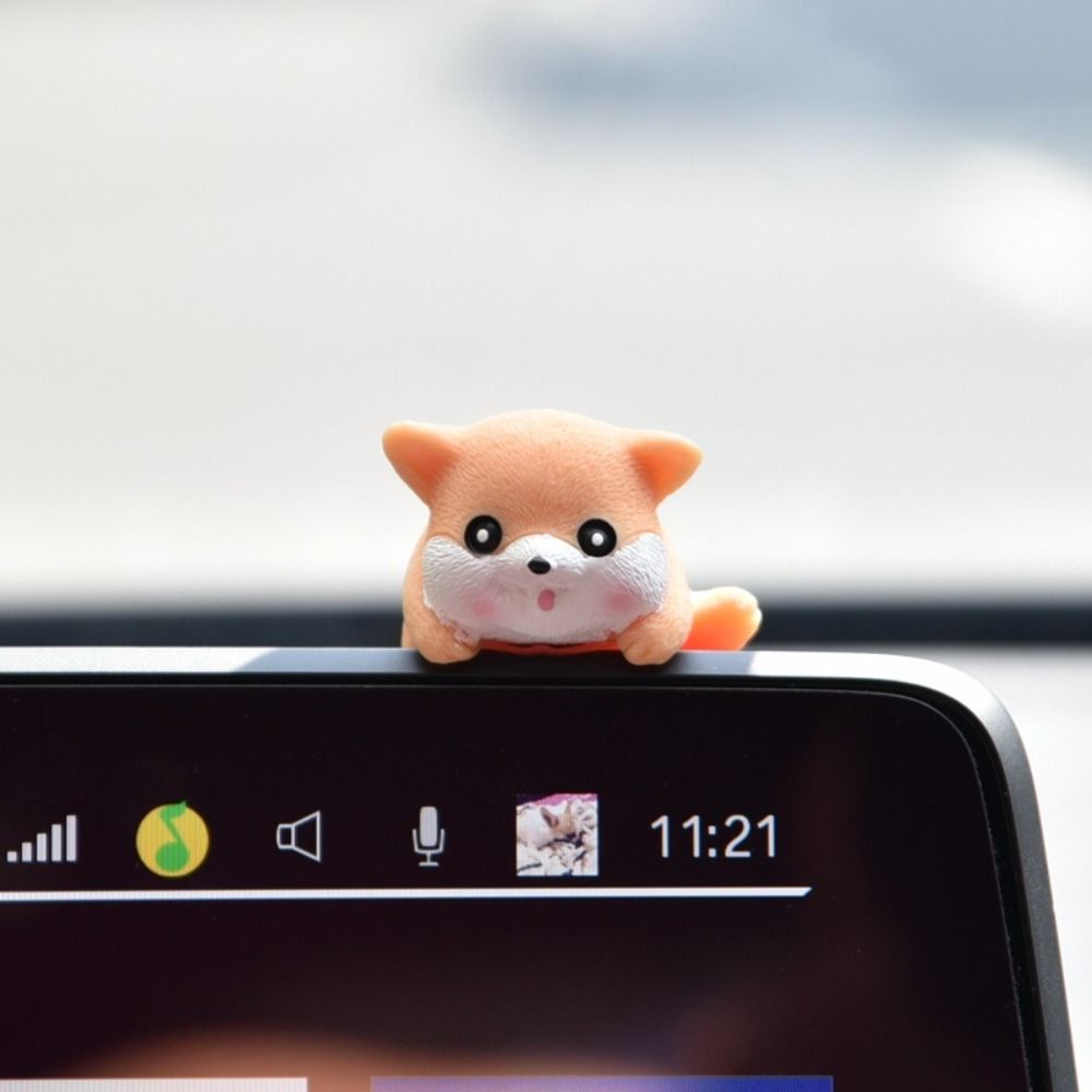 Showpiece Little Animal Ornaments Creative Table Edge Ornaments Car Navigation Screen Decorations