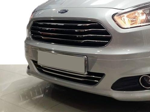 

Накладки в бампер (2014-2018, 2 шт, нерж) для Ford Courier