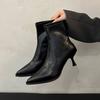 Autumn Design Pointed Toe Women Ankle Boots Sexy High Heels Pointed Toe Shoes Modern Short Botas Para Mujer