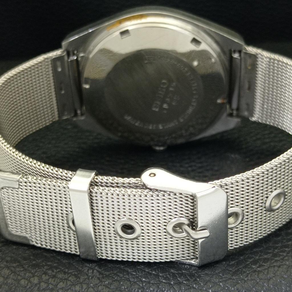 Seiko 5 AUTOMATIC 6319A JAPAN MENS VINTAGE BLACK COLOR DIAL WATCH A701534-5 R206b-a701534