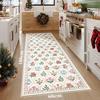 Tappeto per Corridoio Passerella Tappeto Lungo Lavabile in Macchina Pieghevole Antiscivolo Tappetino per Pavimento Tappeti Fiore di Primavera Decorazione per la Casa per Soggiorno