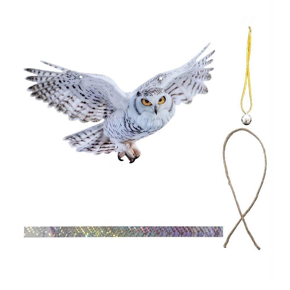 2D Flat Fake Bird Scare Device Acrylic Bird Repeller Bird Repel Owl Scarecrow Garden Decoration