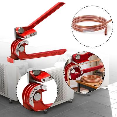 Pipe Tube Bender 3 In 1 Manual Bending Tool Hand for Automotive Heating System Ventilation