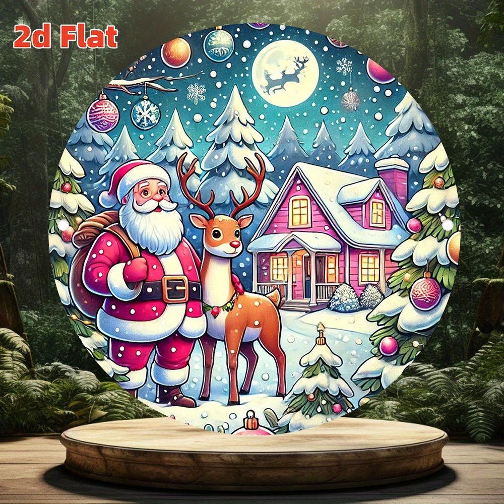 D Flat D Flat pc Sunflower Aluminum Metal Sign Watering Can Round Aluminum Sign Garden Plants XRound Aluminum Sign