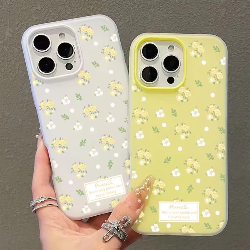 Pink Rose Flower Pattern Phone Case for Xiaomi Redmi Note 14 13 12 11 Pro 4G 5G 15C 13C 14C 12C 10 9 9A 9C Shockproof Soft Cover