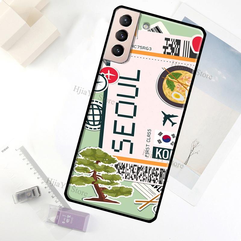 SYDNEY BOARDING PASS Traveltickets Case For Samsung Galaxy S23 Ultra Note 20 10 S9 S10 Plus S20 S21 FE S22 Ultra Phone Cover