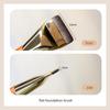New Concealer Brush One-Shaped Wooden Handle Single Traceless Liquid Foundation Base Makeup Flat Head Mask Makeup Brush