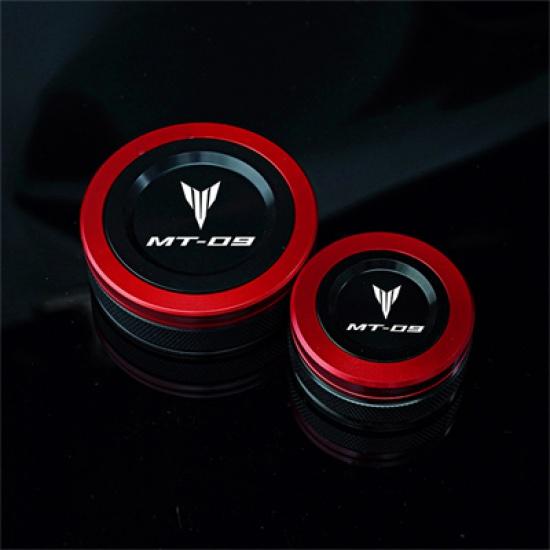 Dla Yamaha MT09 MT-09 Mt 09 SP Tracer -2023 motocykl przednia i tylna pokrywa zbiornika oleju hamulcowego pokrywa zbiornika