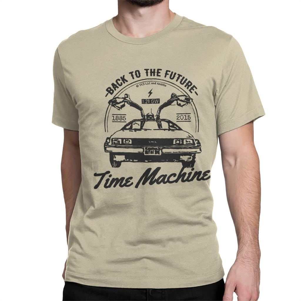 Męska Damska Koszulka Back To The Future Wehikuł Czasu Retro Logo BTTF Czysta Bawełna Odzież Casual Krótki Rękaw O-Neck T-Shirty Koszulka