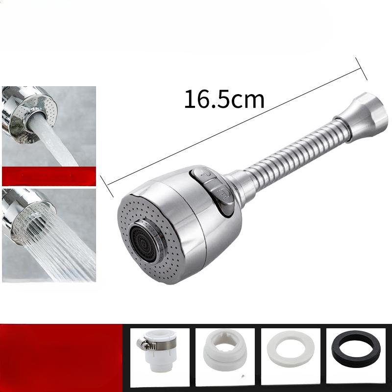 Baterie Cap anti-stropire Presurizat Filtru rotativ de 360 ​​de grade Aerator universal pentru robinet de bucătărie Extensie extinsă Economizor de apă