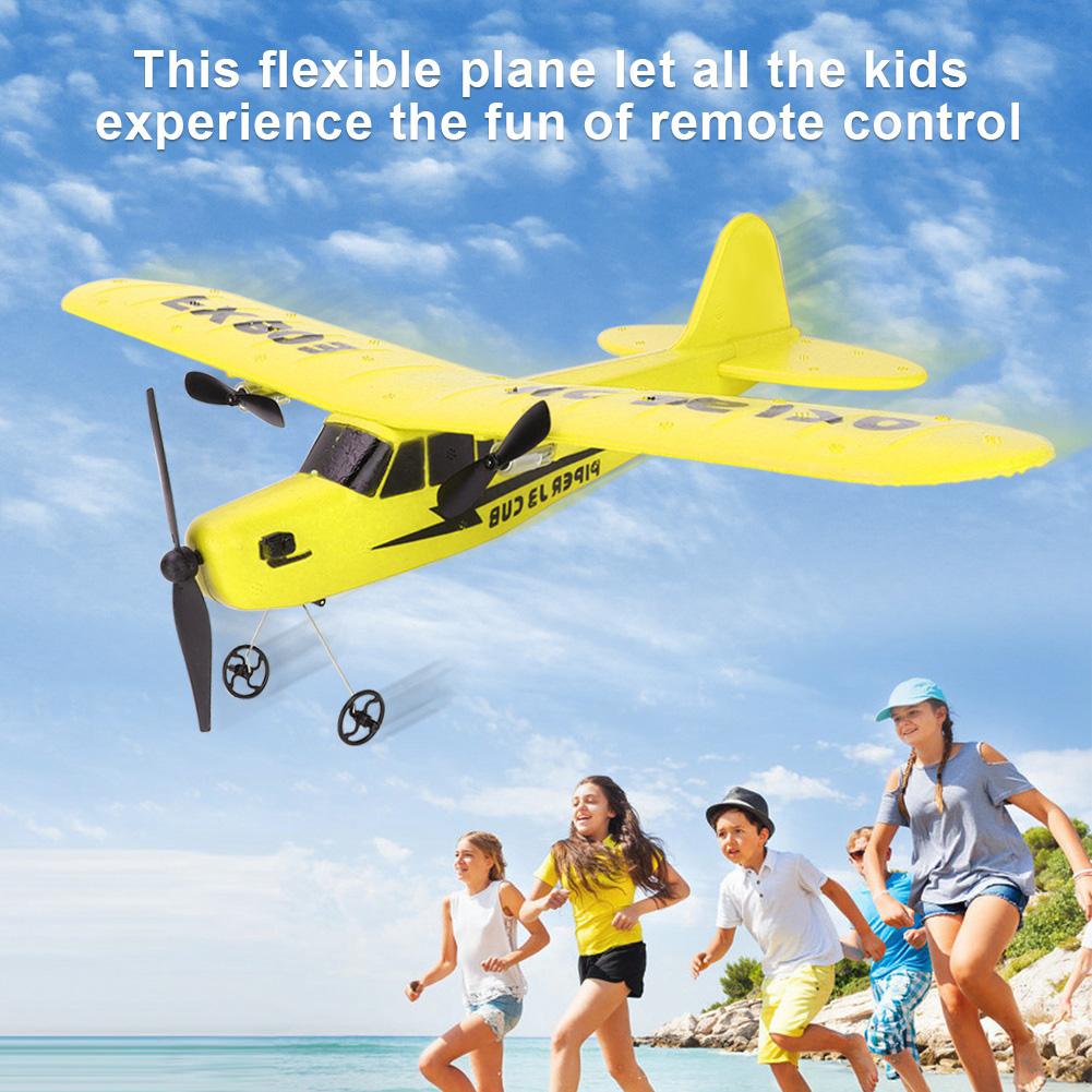 2.4G Remote Control 2 Channel Aircraft Helicopter Airplane Kids Toy Model (Blue)