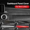 2 Stücke Auto Carbon Fiber Texture Mittelkonsole Armaturenbrett Panel Schutzhülle Abdeckung Trim Für Mercedes Benz 15-21 C W205 16-21 GLC X25