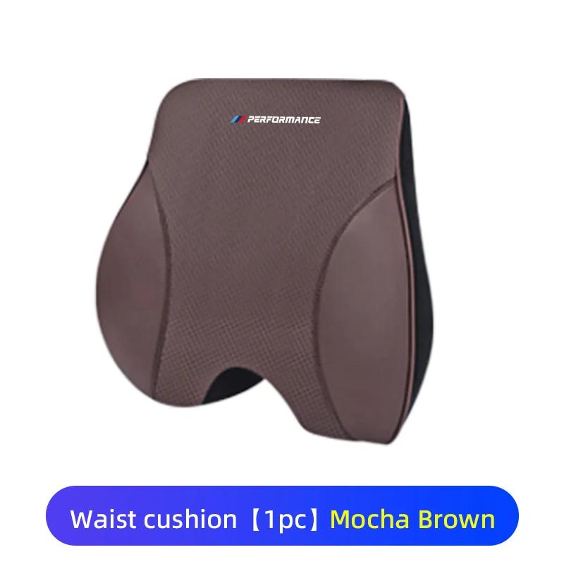 LXEQ4 New 2025 Car Lumbar Support Headrest Waist Neck Pillow Auto Seatrest Cushion For BMW M Power Sport M1 M3 M4 M5 M6 E90 E39 F30 F1