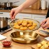 Heat-Resistant Kitchen Frying Strainer Metal Mesh Frying Rack Snack Tray  Oil Draining
