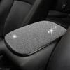 Auto Center Console Pad Crystal Bling Car Armrest Seat Box Cover Protector Universal Fit Diamond Car Decor Accessories for Women