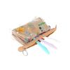 Stationery Pikmin Nintendo Goods S2336596 Sun-Star Pouch, Multi-Function, Clear, Gusseted, Mitte, Beige,