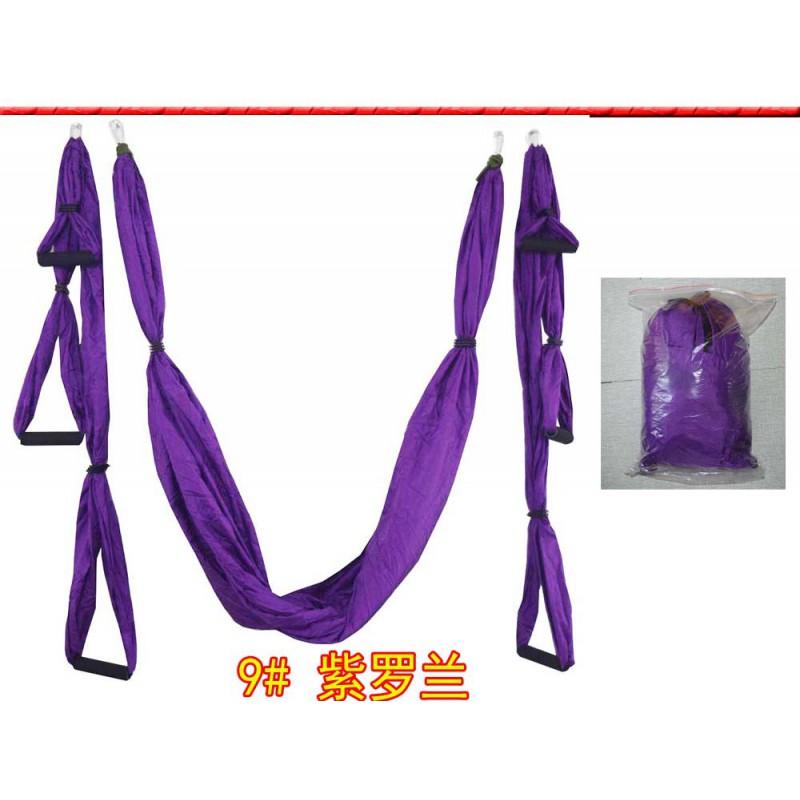 Aerial Yoga Hammock With Locking Carabiners Nylon Anti-Slip Suspension Strap Inversion Therapy Fitness Training