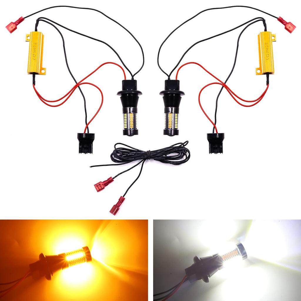 X-STYLE T20 7440 Turn Signal Position Kit, For 12 V Cars, 66 LED Turn