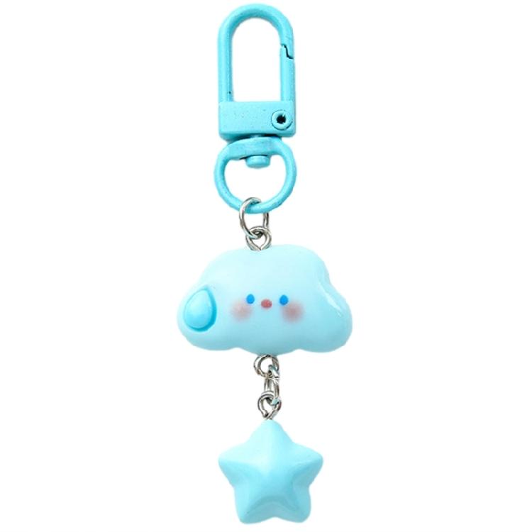 

Silly Cloud Key Rings Durable Hangings Pendant Decoration Star Keychain Ornament синій