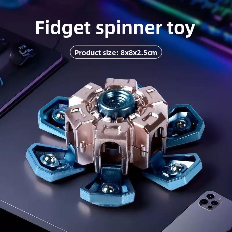 Creative Transforming Finger Gyroscope With Mechanical Deformation For Stress Relief And Gaming Fun
