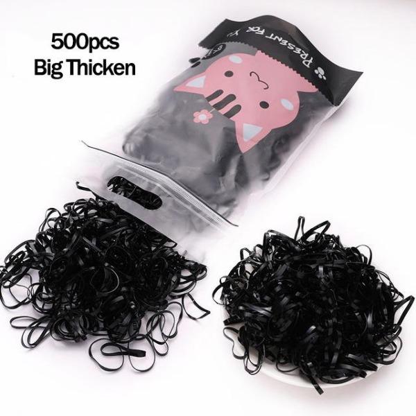 1000 teile/paket Mädchen Bunte Kleine Einweg Gummibänder Gummi Für Pferdeschwanz Halten Scrunchie Haarbänder Mode Haar Zubehör