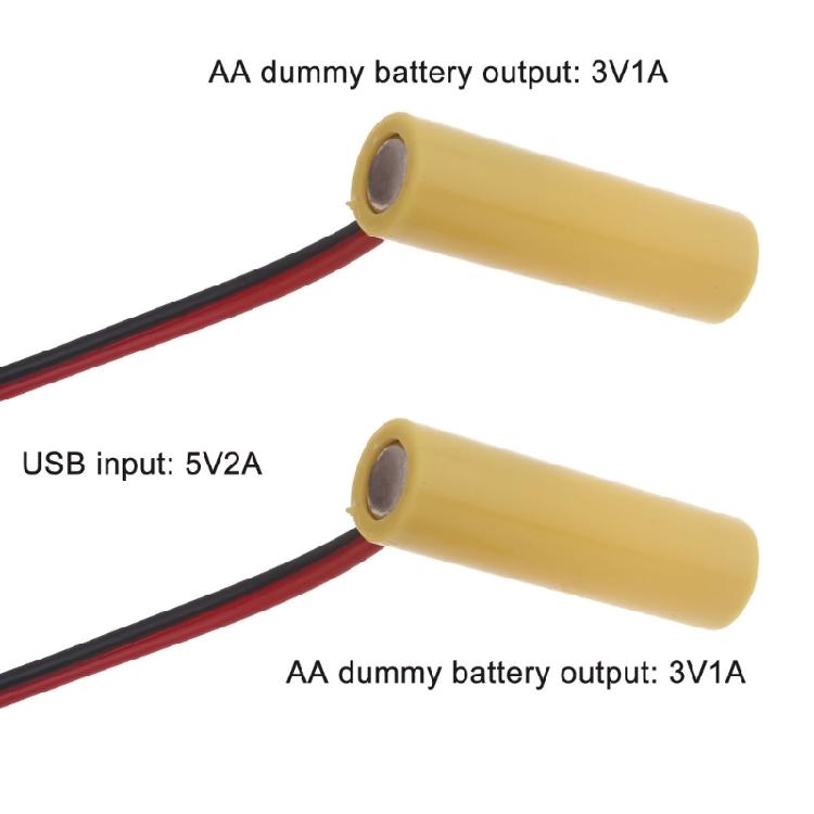 2 in 1 USB Power Supply 3V LR6 Battery Eliminators Switches for LED Light