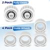 4pcs Pool Guide Wheels With 2 Pully Gears 3884997-R6 For C5 DX6 M400 M500 Edge