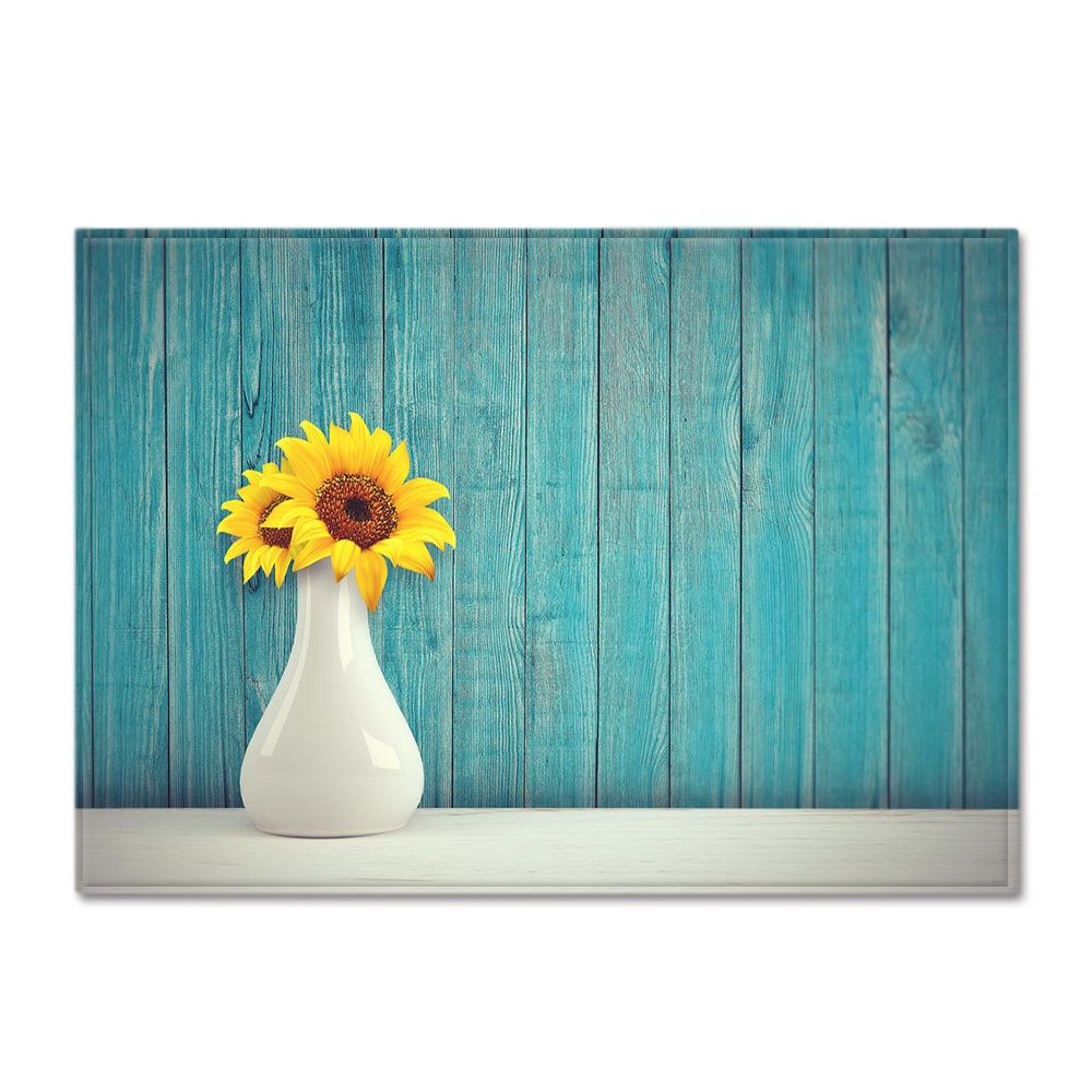 Textured Large Carpet Feather Wind Bedroom Floor Mat