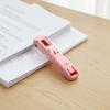 Paper Clip Pusher Set, No Hole Punching Clip Dispenser, Lightweight PC Plastic Shell Multiple Colors Office School Use